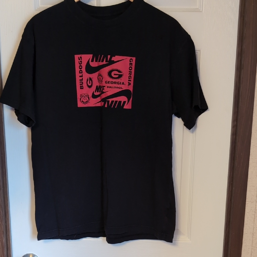 Nike Black and Red Georgia Bulldogs Tee